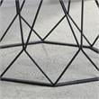 Furniture of America Growder Contemporary Glass Top Coffee Table in Sand Black