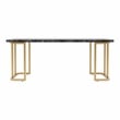 Furniture of America Clotten Contemporary Metal Coffee Table in Black