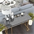 Furniture of America Clotten Contemporary Metal Console Table in Black