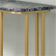 Furniture of America Clotten Contemporary Metal Console Table in Black