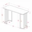 Furniture of America Clotten Contemporary Metal Console Table in Black