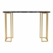Furniture of America Clotten Contemporary Metal Console Table in Black