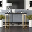 Furniture of America Clotten Contemporary Metal Console Table in Black