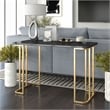 Furniture of America Clotten Contemporary Metal Console Table in Black