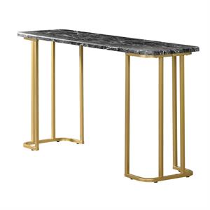 furniture of america clotten contemporary metal console table