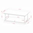Furniture of America Drewden Wood 1-Shelf Coffee Table in Dark Oak