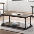 Furniture of America Drewden Wood 1-Shelf Coffee Table in Dark Oak