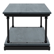 Furniture of America Drewden Wood 1-Shelf Coffee Table in Antique Blue
