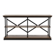 Furniture of America Drewden Transitional Wood 2-Shelf Console Table in Dark Oak