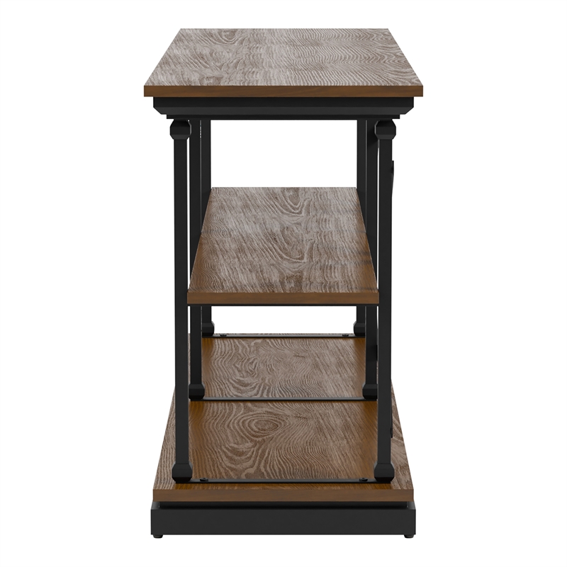 Furniture of America Drewden Transitional Wood 2-Shelf Console Table in Dark Oak