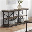 Furniture of America Drewden Transitional Wood 2-Shelf Console Table in Dark Oak