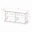 Furniture of America Drewden Transitional Wood 2-Shelf Console Table in Gray