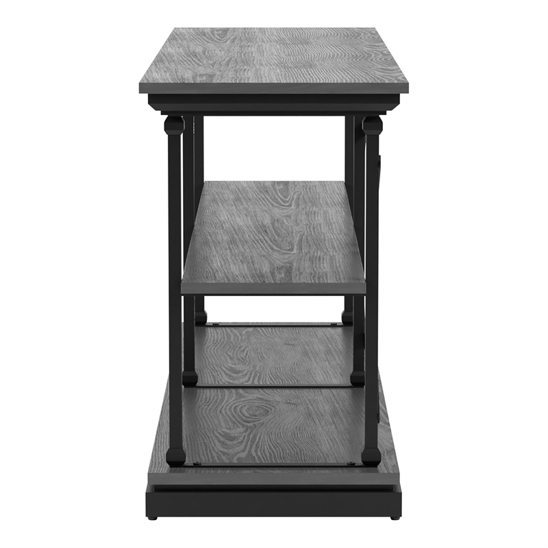 Furniture of America Drewden Transitional Wood 2-Shelf Console Table in Gray