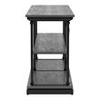 Furniture of America Drewden Transitional Wood 2-Shelf Console Table in Gray