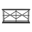 Furniture of America Drewden Transitional Wood 2-Shelf Console Table in Gray