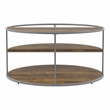 Furniture of America Marquesa Contemporary Wood Round Coffee Table in Gray