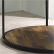 Furniture of America Marquesa Contemporary Wood Round End Table in Black