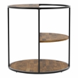 Furniture of America Marquesa Contemporary Wood Round End Table in Black