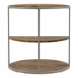 Furniture of America Marquesa Contemporary Wood Round End Table in Gray