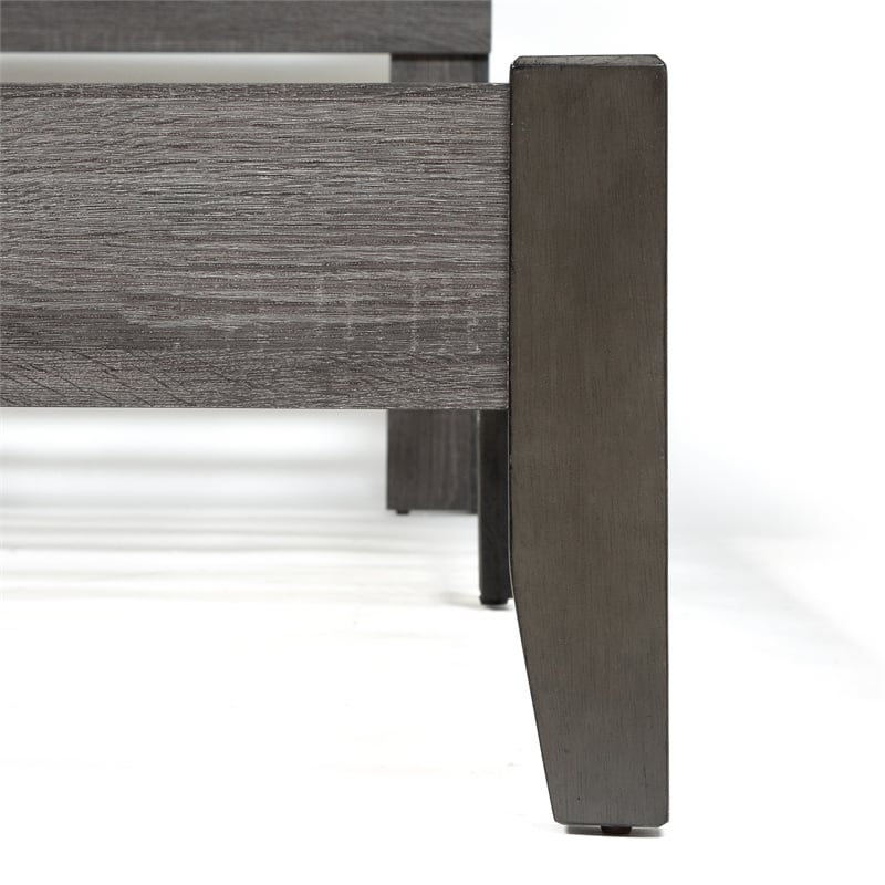 Furniture of America Vaker Transitional Wood California King Slatted Bed in Gray