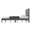 Furniture of America Vaker Transitional Wood California King Slatted Bed in Gray