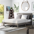 Furniture of America Vaker Transitional Wood California King Slatted Bed in Gray
