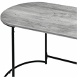Furniture of America Wasiri Wood Writing Desk in Black and Light Gray