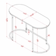 Furniture of America Wasiri Wood Writing Desk in Black and Light Gray