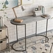 Furniture of America Wasiri Wood Writing Desk in Black and Light Gray