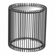 Furniture of America Mendel Contemporary Metal 2-Piece Nesting Table in Black