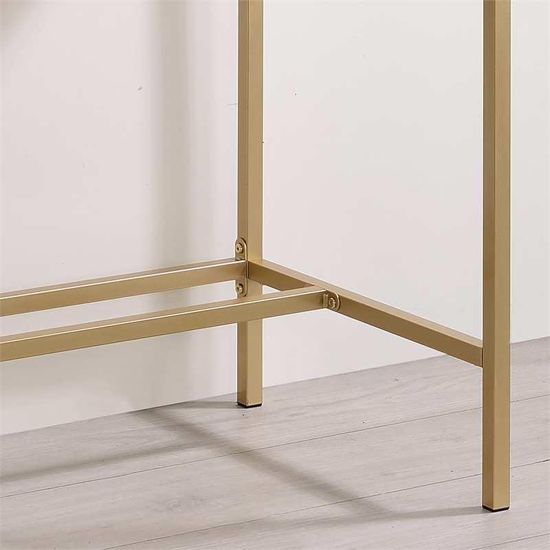 Furniture of America Grae Wood Writing Desk with USB Port in Pink