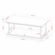 Furniture of America Drewden Wood 2-Piece Coffee Table Set in Antique Blue