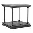 Furniture of America Drewden Wood 2-Piece Coffee Table Set in Antique Gray