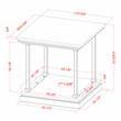 Furniture of America Drewden Wood 2-Piece Coffee Table Set in Antique Gray