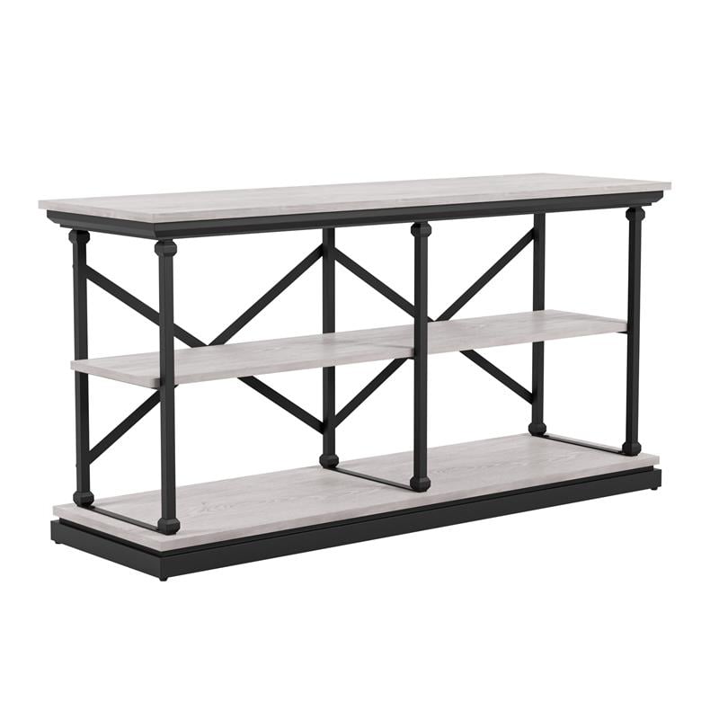 Furniture of America Drewden Wood 3-Piece Coffee Table Set in Antique White