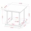 Furniture of America Drewden Wood 3-Piece Coffee Table Set in Antique White