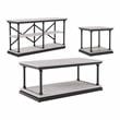 Furniture of America Drewden Wood 3-Piece Coffee Table Set in Antique White