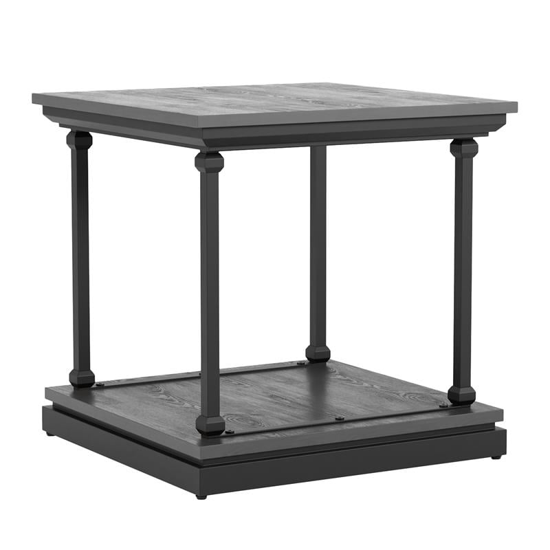 Furniture of America Drewden Wood 3-Piece Coffee Table Set in Antique Gray