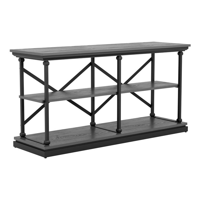 Furniture of America Drewden Wood 3-Piece Coffee Table Set in Antique Gray