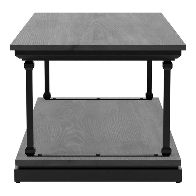 Furniture of America Drewden Wood 3-Piece Coffee Table Set in Antique Gray