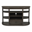 Furniture of America Osloa Transitional Wood Multi-Storage Console Table in Gray