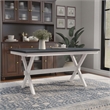 Furniture of America Egretta Transitional Wood Dining Table in Gray and White