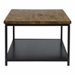 Furniture of America Pris Wood 1-Shelf Coffee Table in Oak and Black