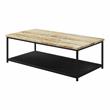 Furniture of America Pris Wood 1-Shelf Coffee Table in Yellow and Black