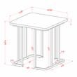 Furniture of America Clotten Metal 3-Piece Coffee Table Set in Black