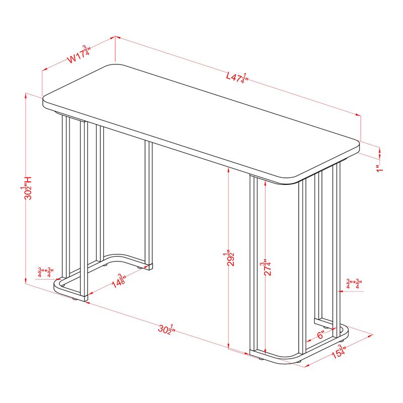 Furniture of America Clotten Metal 3-Piece Coffee Table Set in Black