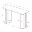 Furniture of America Clotten Metal 3-Piece Coffee Table Set in Black