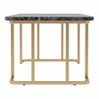 Furniture of America Clotten Metal 3-Piece Coffee Table Set in Black