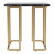 Furniture of America Clotten Metal 3-Piece Coffee Table Set in Black