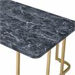 Furniture of America Clotten Metal 2-Piece Coffee Table Set in Gold and Black